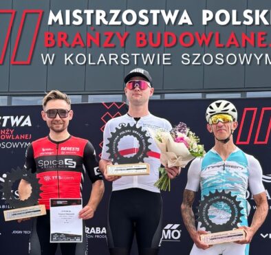 Krzysztof Majkowski na podium II Mistrzostw Polski Branży Budowlanej w kolarstwie szosowym!