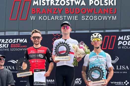 Krzysztof Majkowski na podium II Mistrzostw Polski Branży Budowlanej w kolarstwie szosowym!